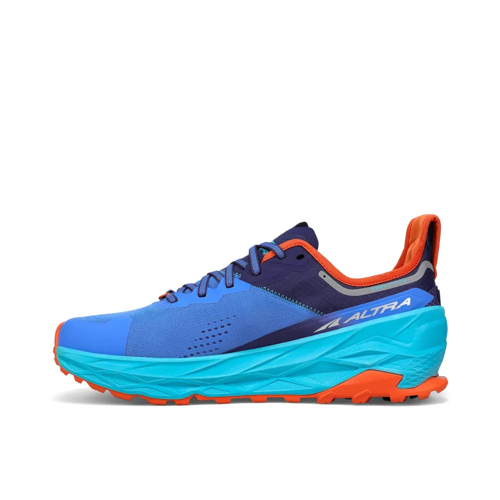 Altra Men's Olympus 5 Trail Running Shoes (Blue) - Cam2