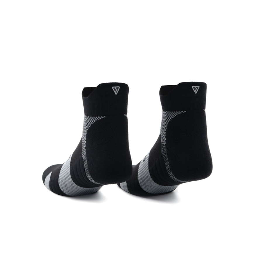 Versus Midnight Black Running Ankle Socks