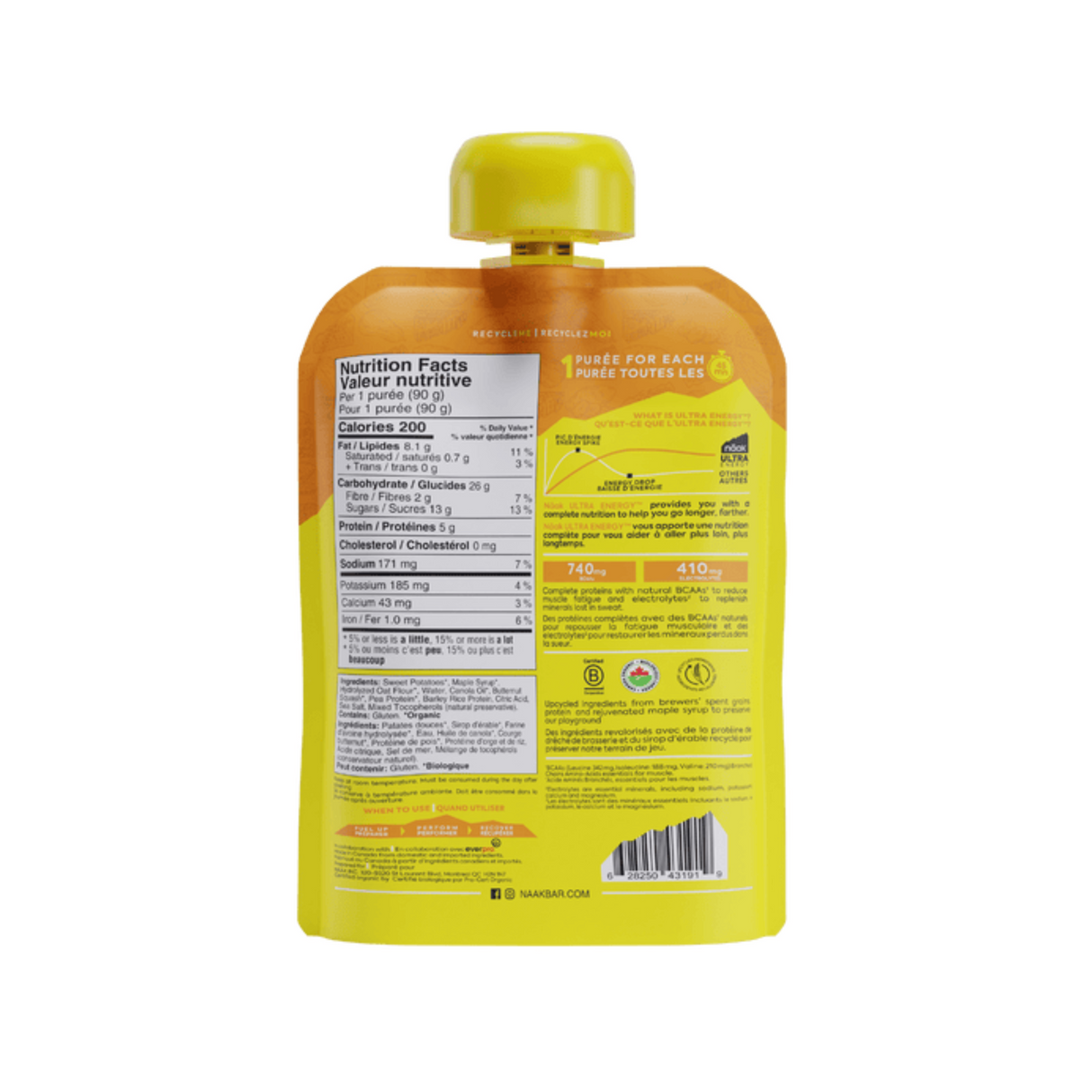 Naak - Naak Ultra Energy Puree 200 Calories (Potato) - Cam2