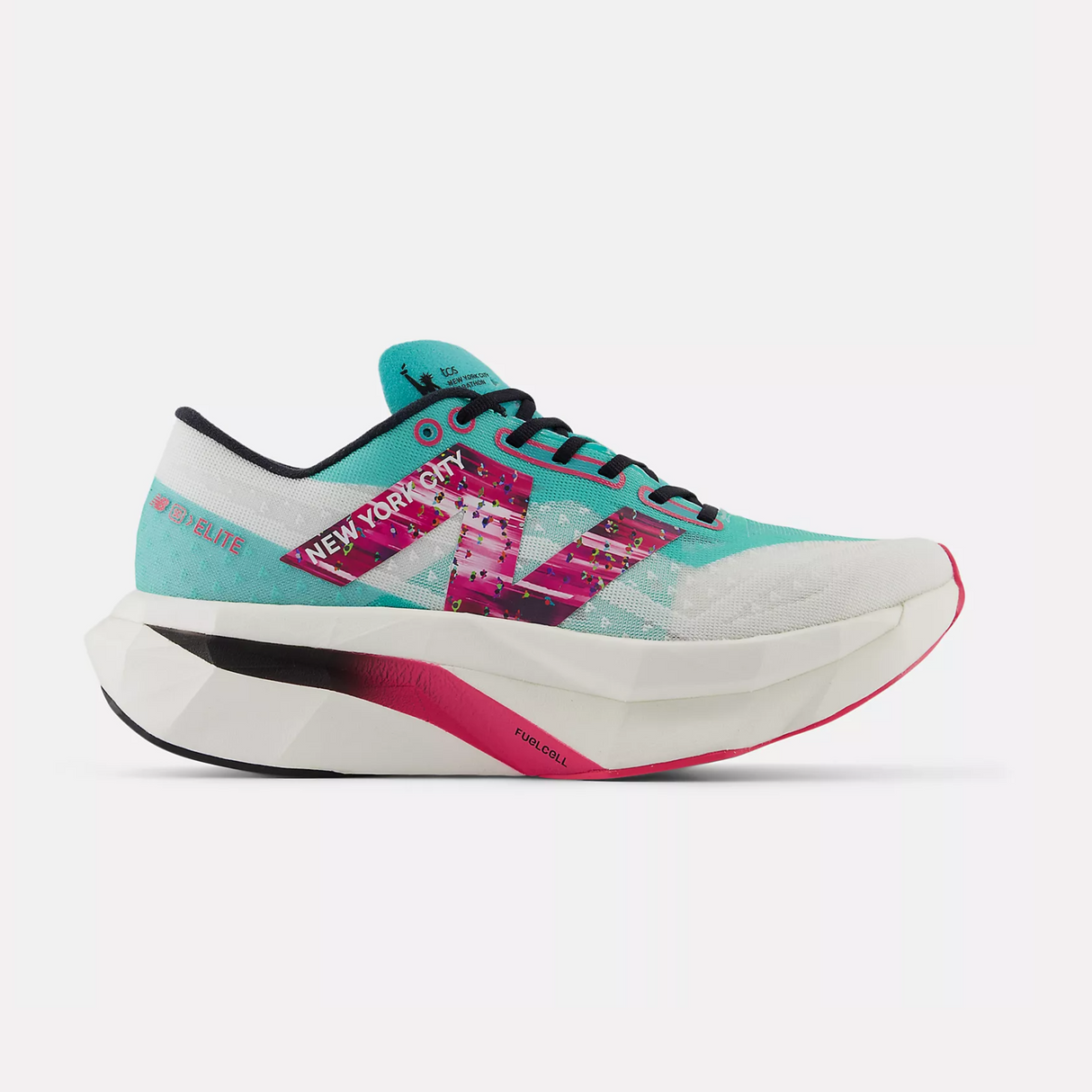 New Balance - New Balance Women's TCS NYC Marathon FuelCell SuperComp Elite v4 Road Running Shoes - Cam2