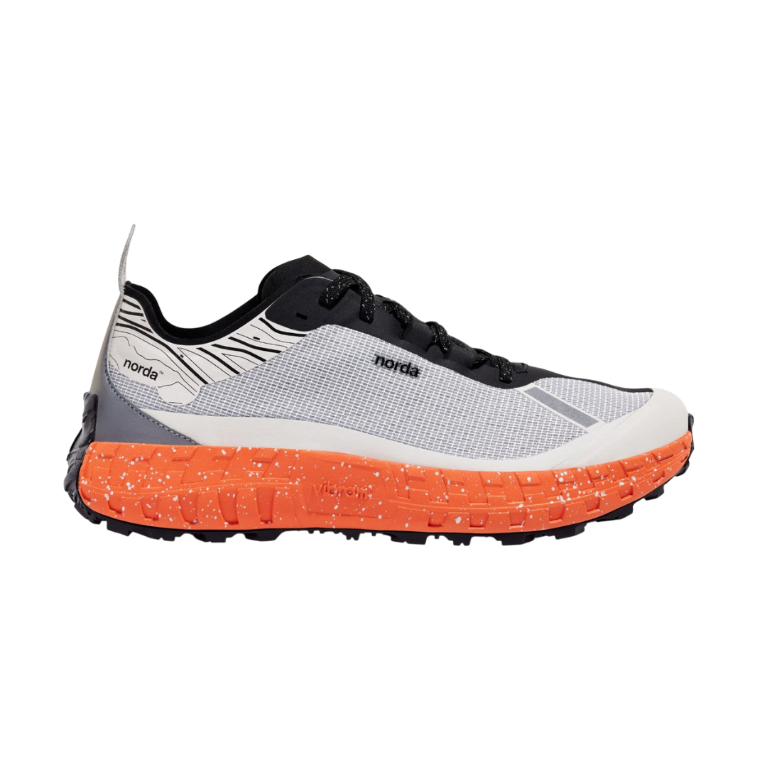 Norda - Norda Women's 001 G+ Spikes Trail Running Shoes (Grey Orange) - Cam2