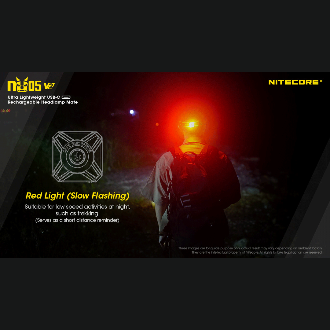 Nitecore - Nitecore NU05 V2 Kit Headlamp Mate - Cam2