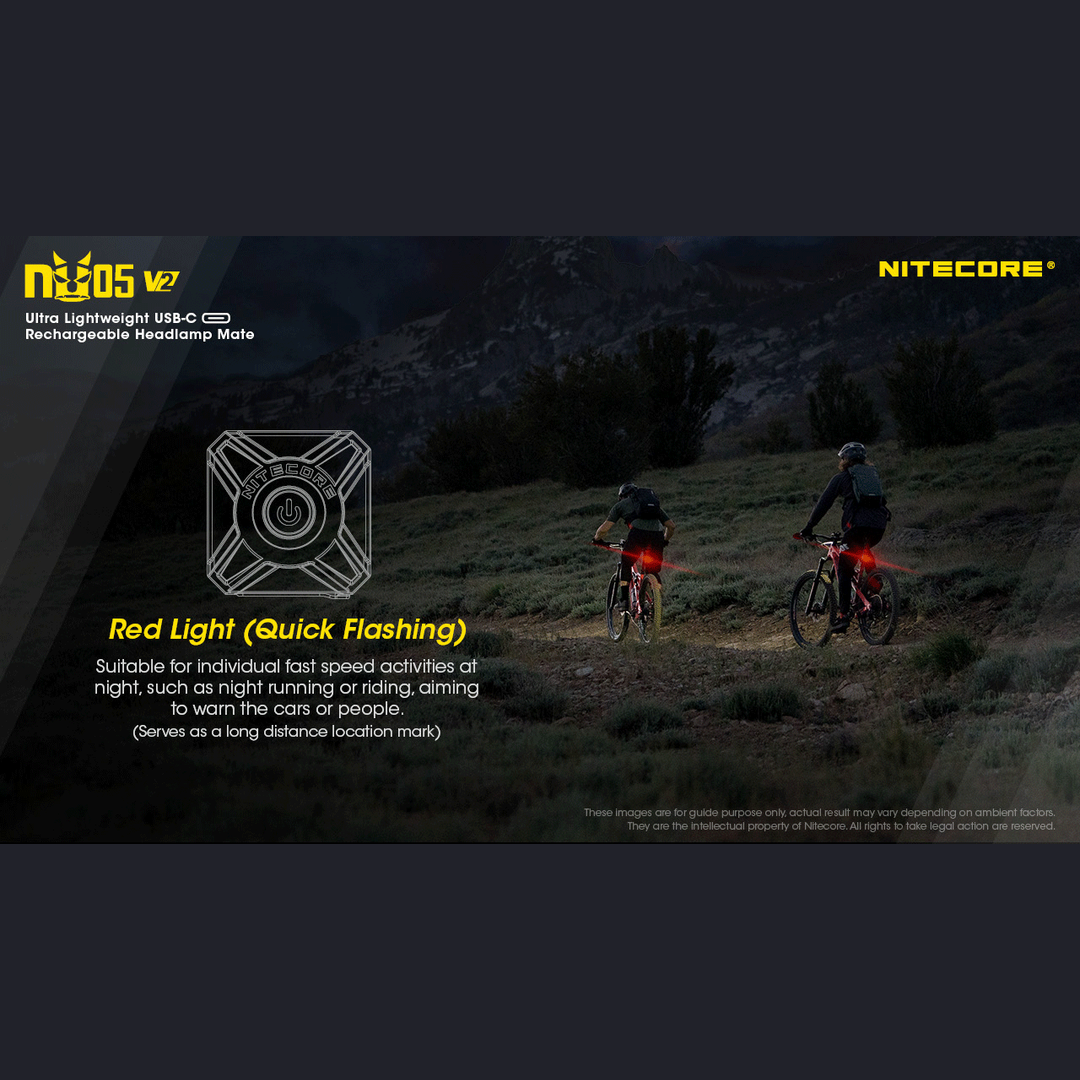 Nitecore - Nitecore NU05 V2 Kit Headlamp Mate - Cam2