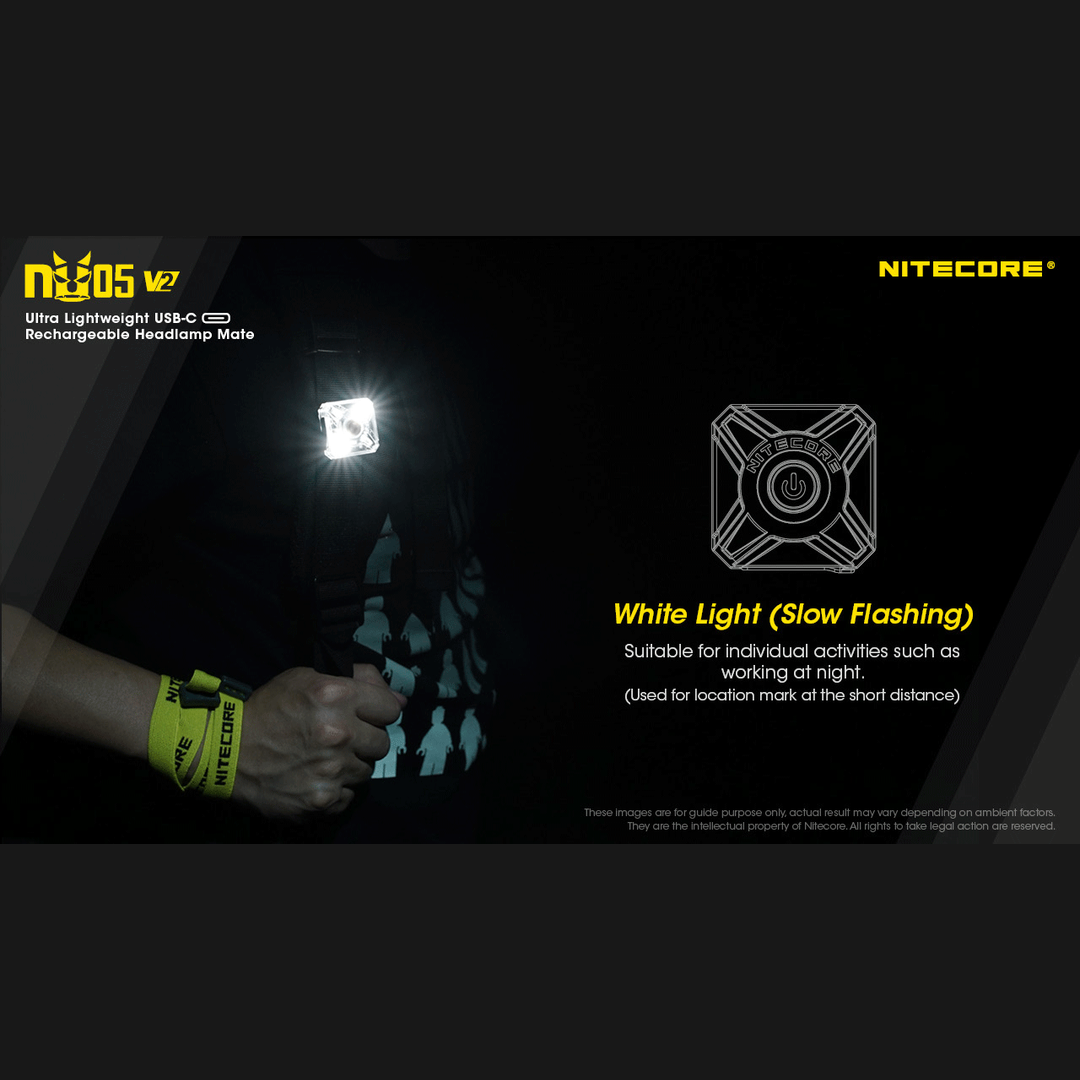 Nitecore - Nitecore NU05 V2 Kit Headlamp Mate - Cam2