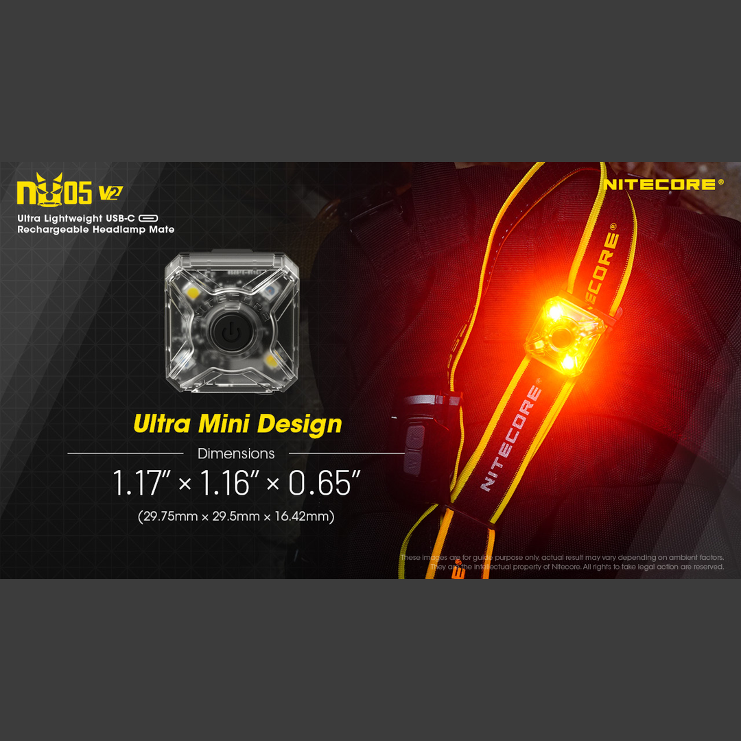 Nitecore - Nitecore NU05 V2 Kit Headlamp Mate - Cam2