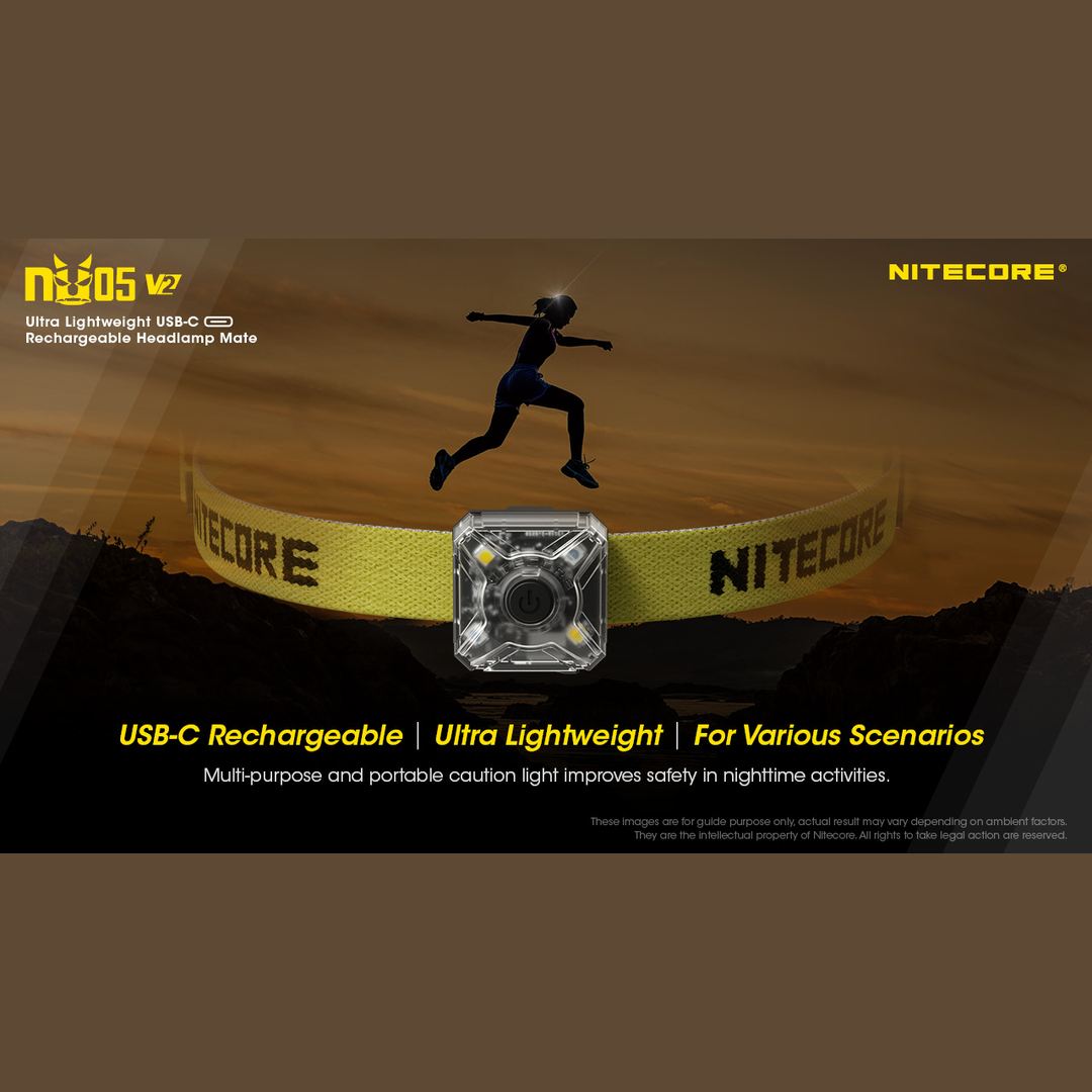 Nitecore - Nitecore NU05 V2 Kit Headlamp Mate - Cam2