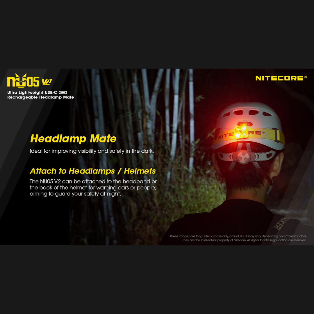 Nitecore - Nitecore NU05 V2 Kit Headlamp Mate - Cam2