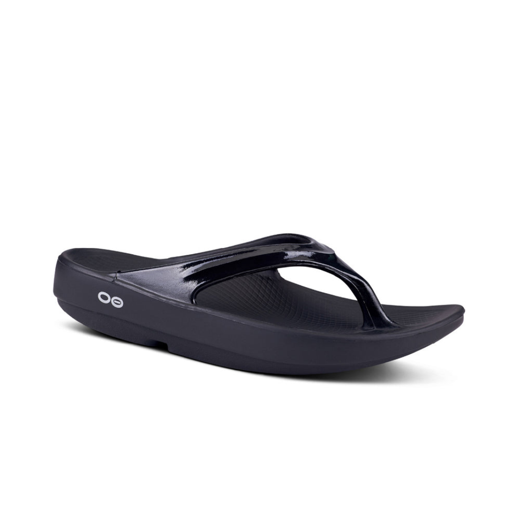 Oofos - Oofos Women's OOlala Black Sandal (OF1400) - Cam2