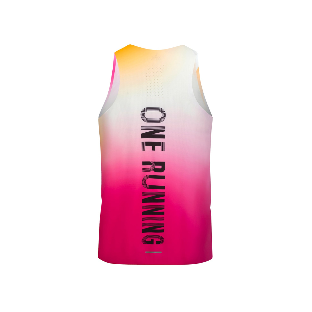 One Running - One Running Men's Victory Speed Tech Singlet (SE Blossom) - Cam2