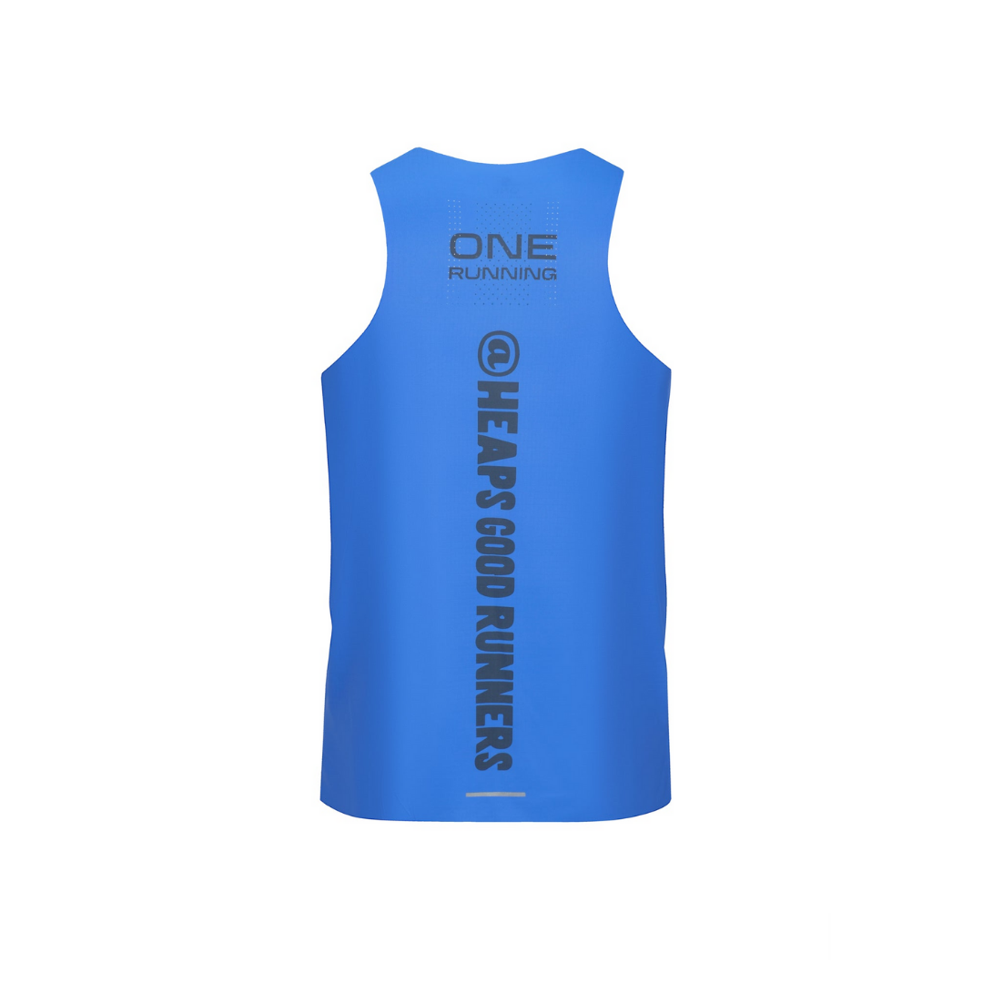One Running - One Running Men's Victory Speed Tech Singlet (Heaps Good Runners) - Cam2