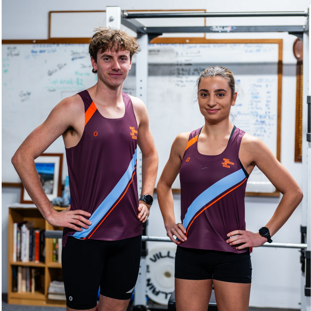 One Running - One Running Men's Victory Speed Tech Singlet (Heaps Good Runners) - Cam2