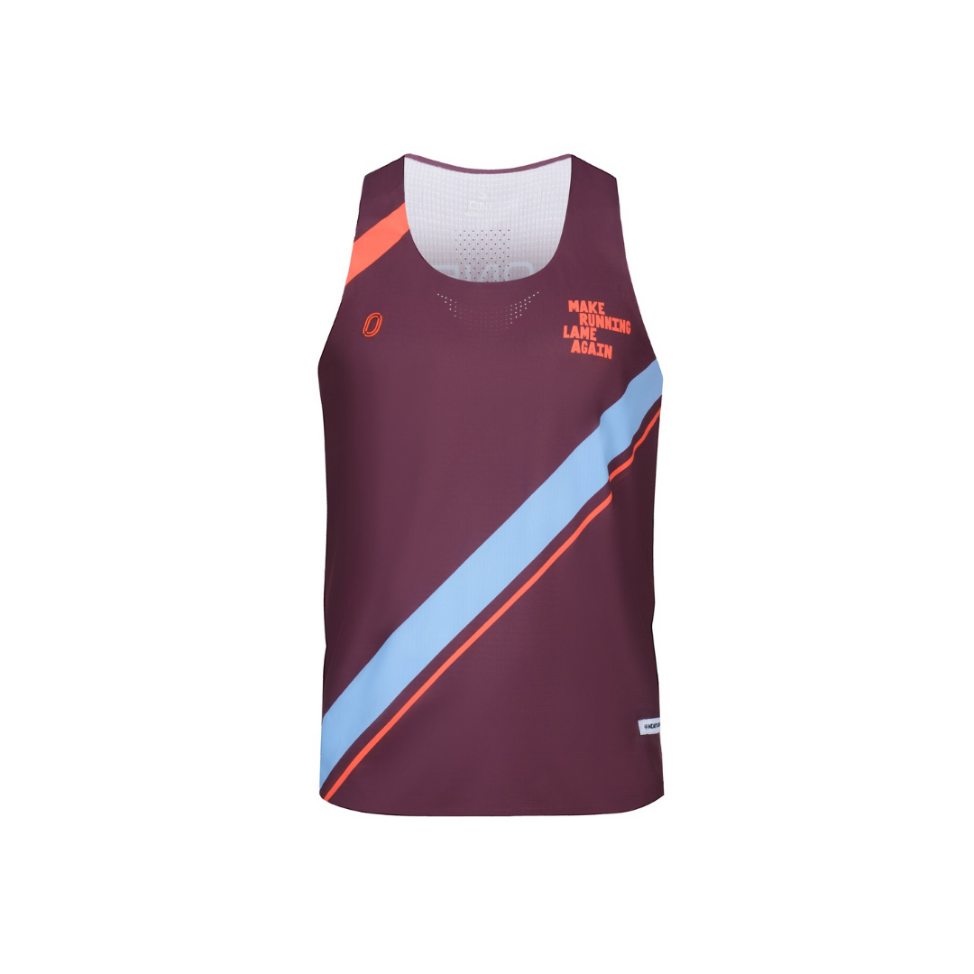 One Running - One Running Men's Victory Speed Tech Singlet (Heaps Good Runners) - Cam2