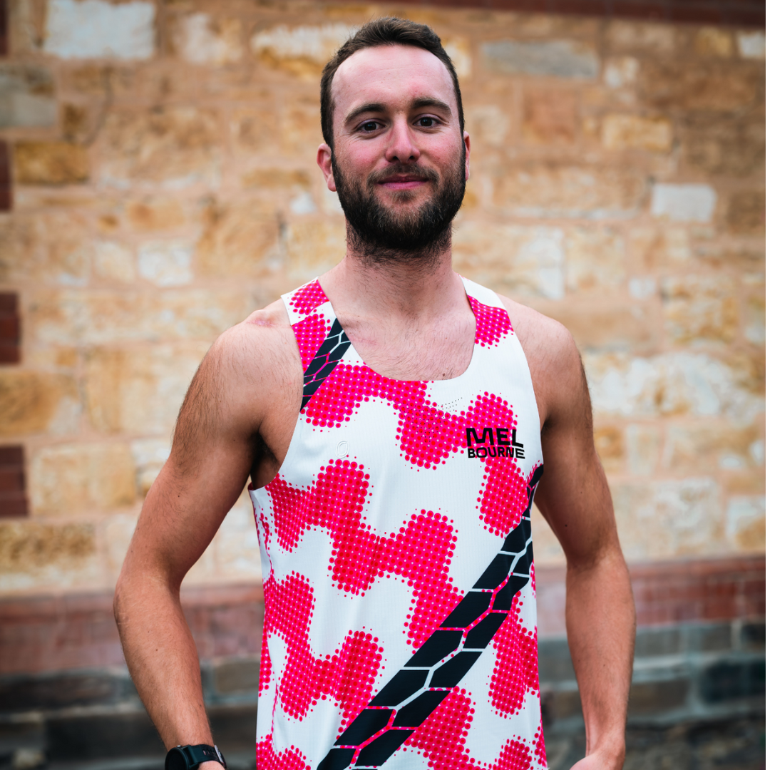 One Running Men's Victory Speed Tech Singlet Limited Release Melbourne 2025