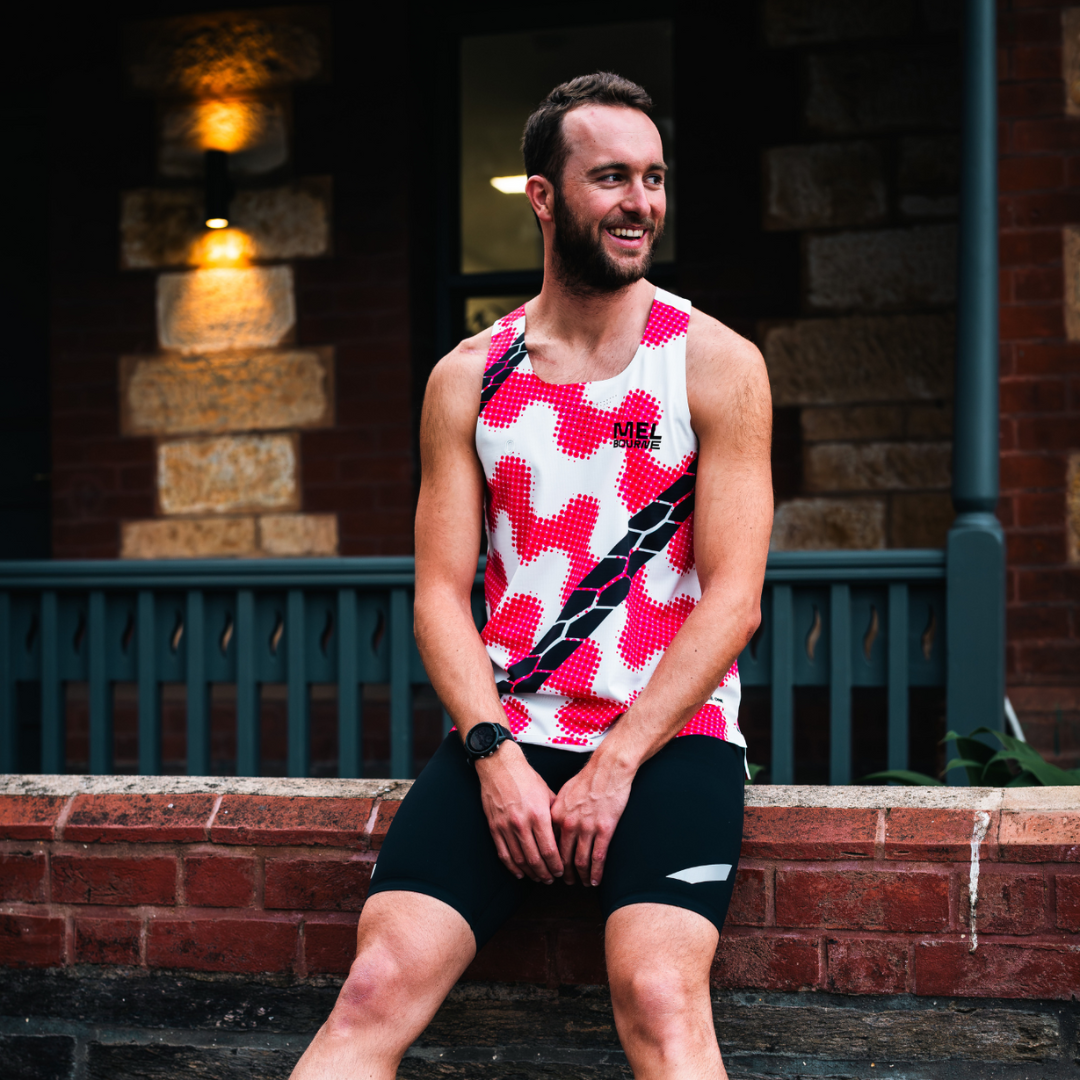 One Running Men's Victory Speed Tech Singlet Limited Release Melbourne 2025