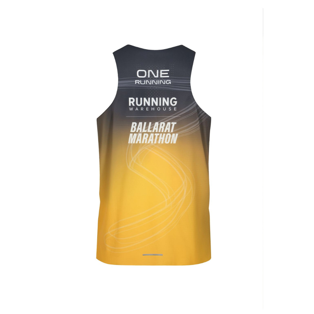 One Running - One Running Men's Victory Speed Tech Singlet Limited Release (Ballarat Marathon) - Cam2