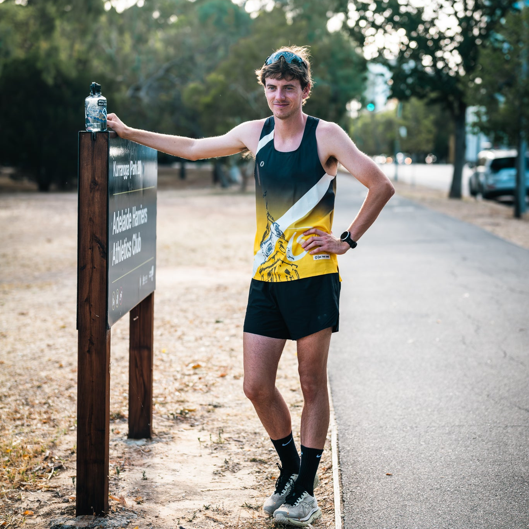 One Running - One Running Men's Victory Speed Tech Singlet Limited Release (Ballarat Marathon) - Cam2