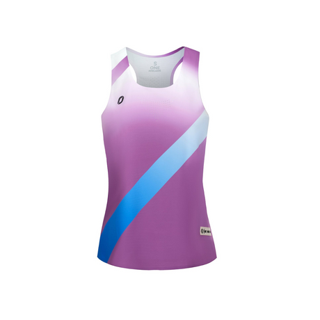 One Running - One Running Women's Victory Speed Tech Singlet (Ignition) - Cam2