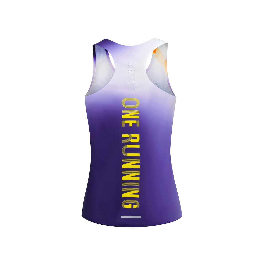 One Running - One Running Women's Victory Speed Tech Singlet (Obsidian) - Cam2