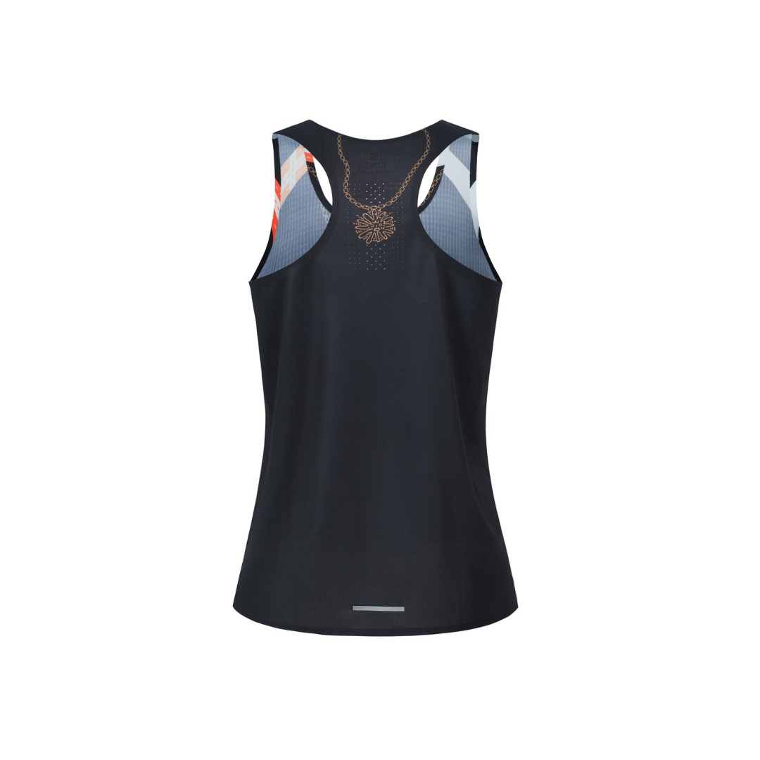 One Running - One Running Women's Victory Speed Tech Singlet OR X Uppervoid - 24k - Cam2