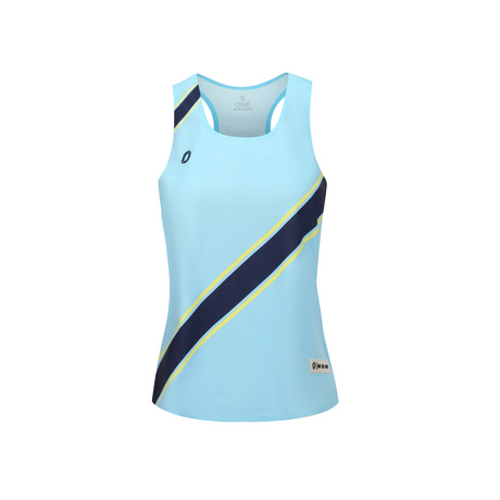 One Running - One Running Women's Victory Speed Tech Singlet (Sky) - Cam2