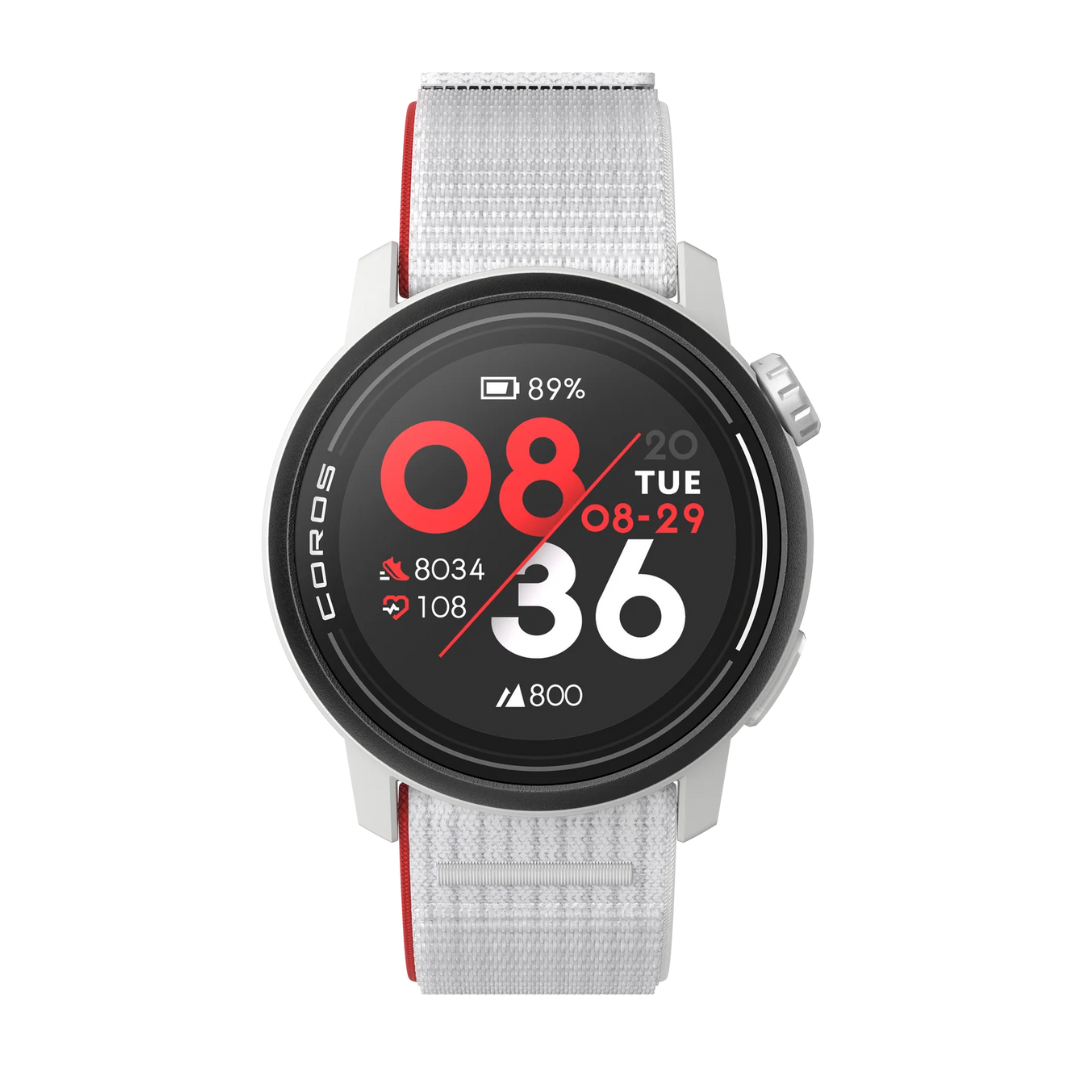 Coros - Coros Pace 3 Multisport Watch - Chalk (Nylon Band) - Cam2