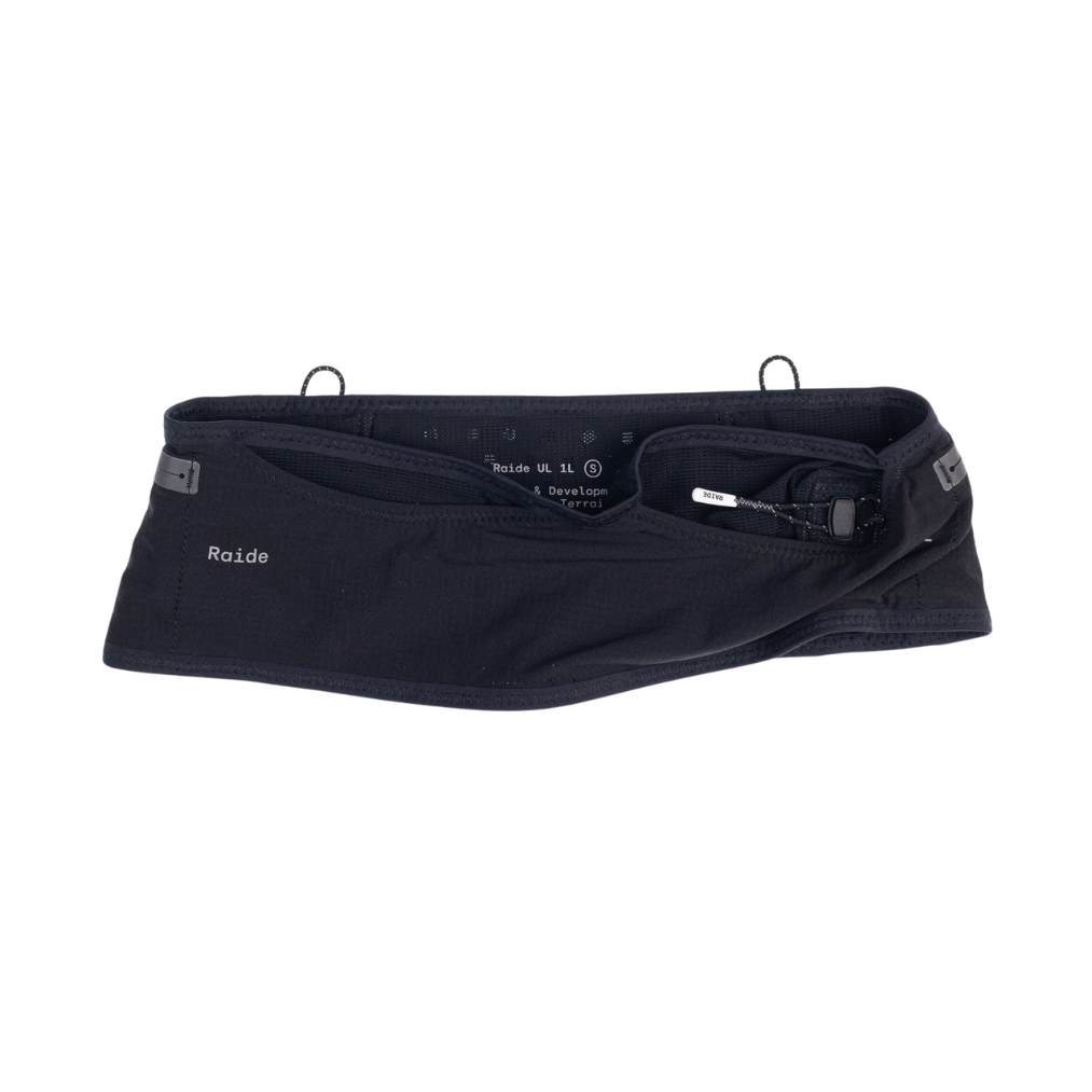 Raide UL 1L Running Belt (Black & Light Grey)