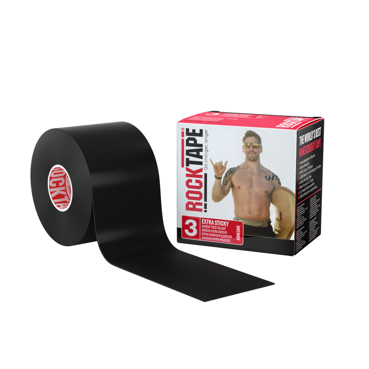ROCKTAPE - ROCKTAPE H2O Extra Sticky Tape 5cm x 5m - Cam2