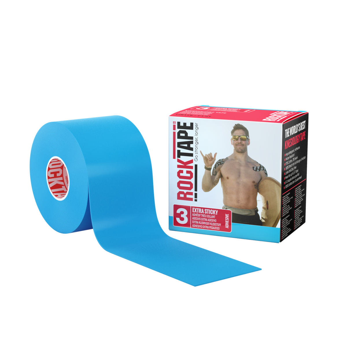 ROCKTAPE - ROCKTAPE H2O Extra Sticky Tape 5cm x 5m - Cam2