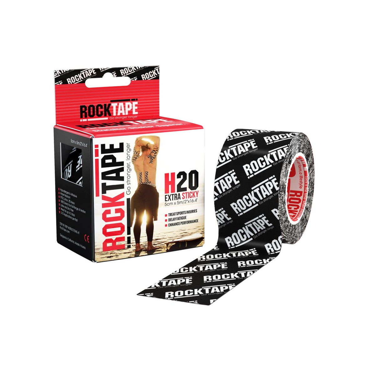 ROCKTAPE - ROCKTAPE H2O Extra Sticky Tape 5cm x 5m - Cam2