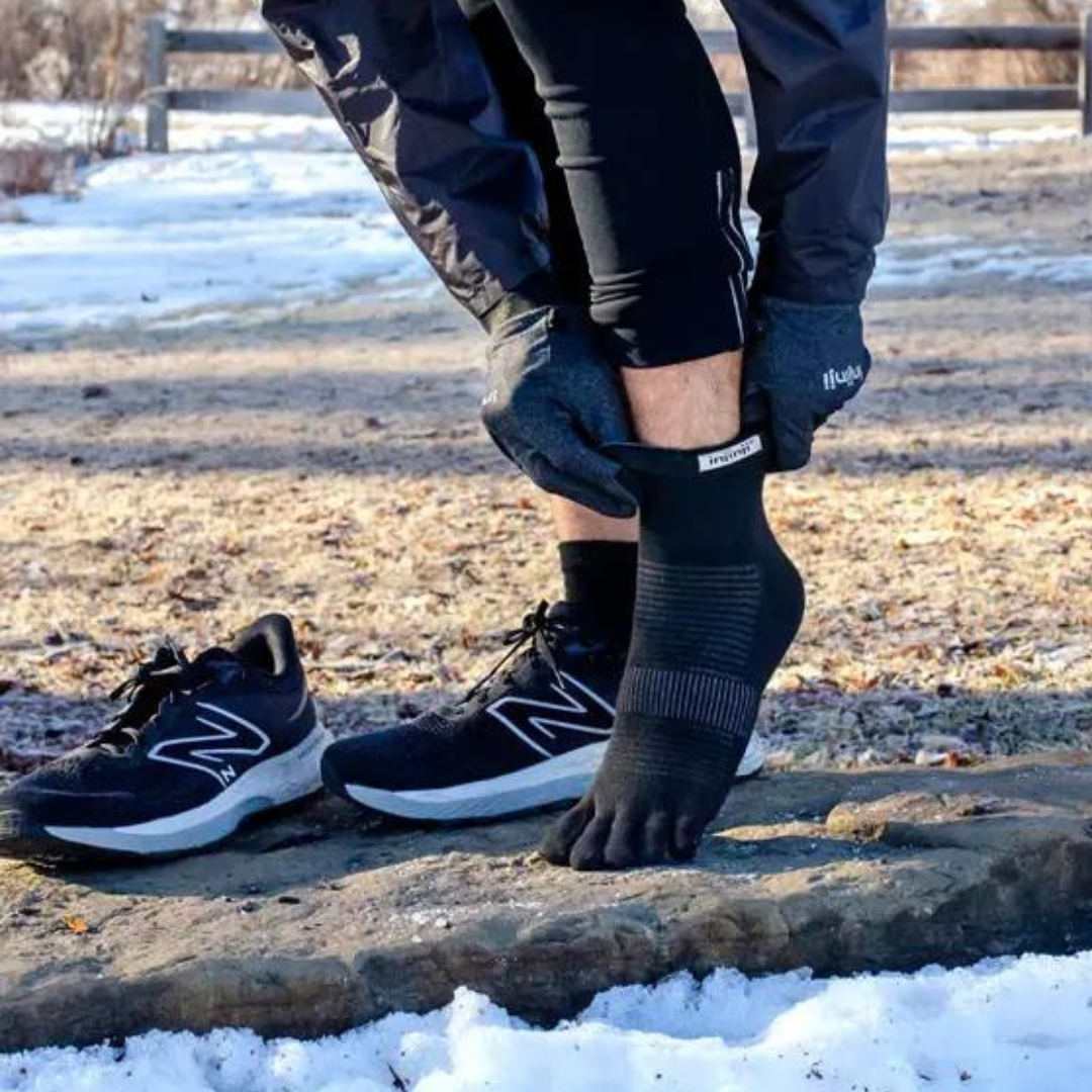 Injinji - Injinji Unisex's Run Original Weight Mini-Crew Socks (282130) - Cam2