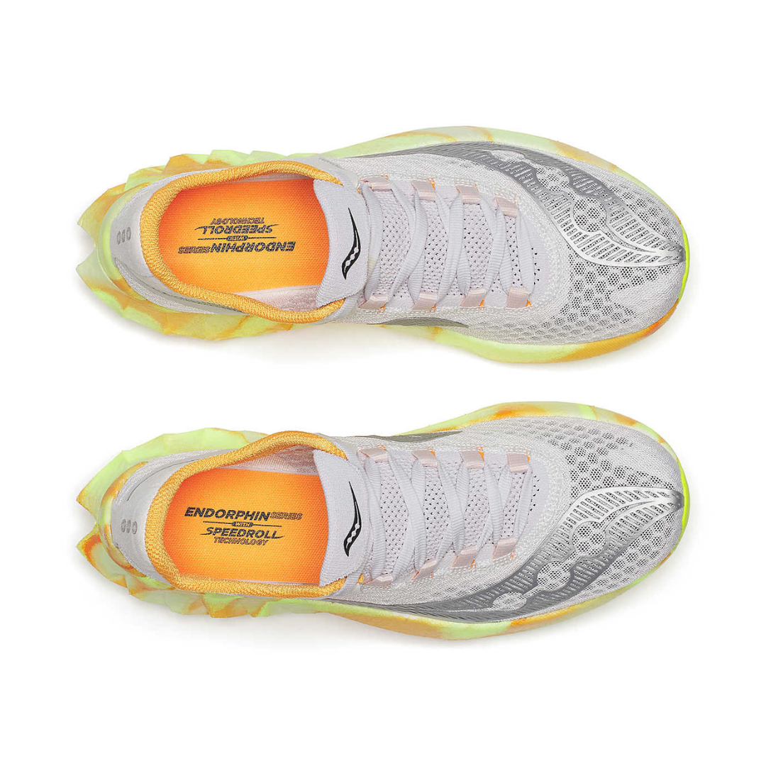 Saucony - Saucony Women's Endorphin Pro 4 Road Ruuning Shoes (Fog/ Peel) - Cam2