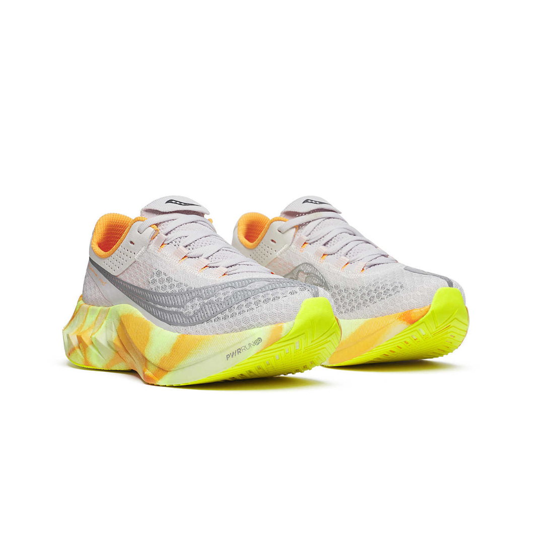 Saucony - Saucony Women's Endorphin Pro 4 Road Ruuning Shoes (Fog/ Peel) - Cam2