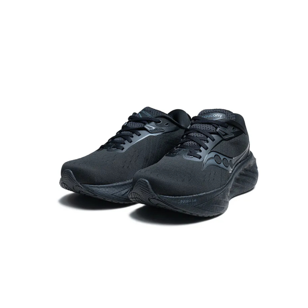 Saucony - Saucony Women's Triumph 22 Road Running Shoes (Triple Black) - Cam2