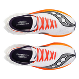 Saucony Men's Endorphin Pro 4 Road Running Shoes (White / Black) - Cam2
