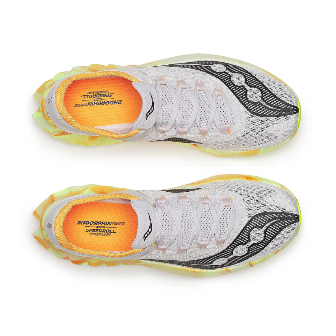 Saucony - Saucony Men's Endorphin Pro 4 Road Ruuning Shoes (Fog/ Peel) - Cam2