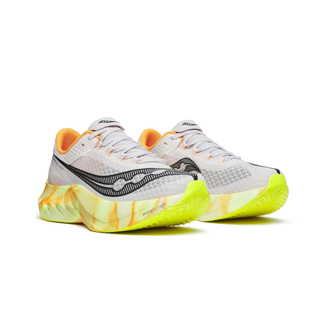 Saucony - Saucony Men's Endorphin Pro 4 Road Ruuning Shoes (Fog/ Peel) - Cam2