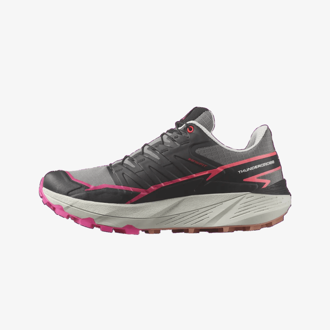 Salomon - Salomon Women's Thundercross Trail Running Shoes (Plum Kitten/Black/Pink G) - Cam2