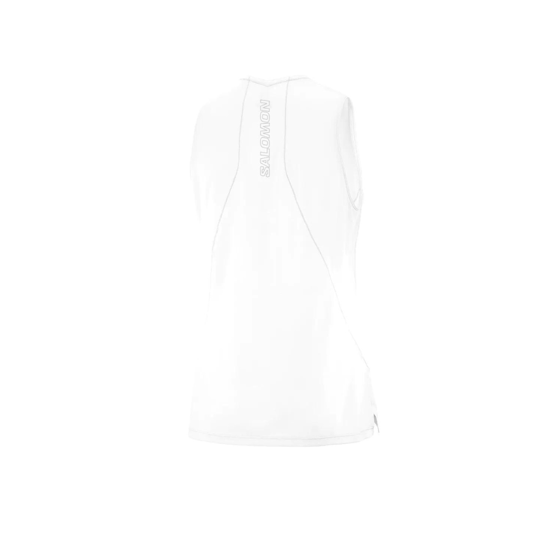 Salomon - Salomon Women's Sense Aero Tank (White) - Cam2