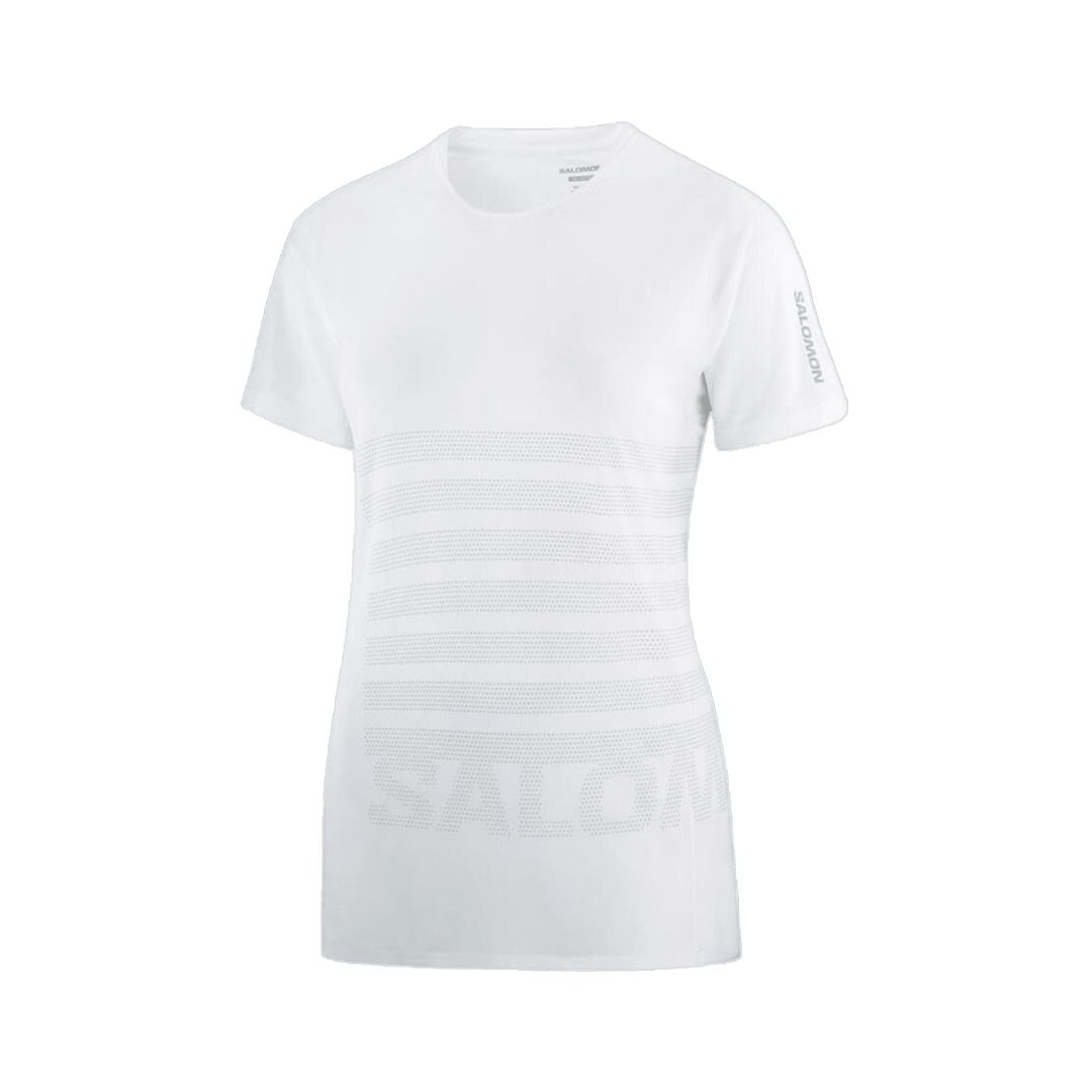 Salomon - Salomon Women's Sense Aero Short Sleeve T-Shirt GFX - Cam2