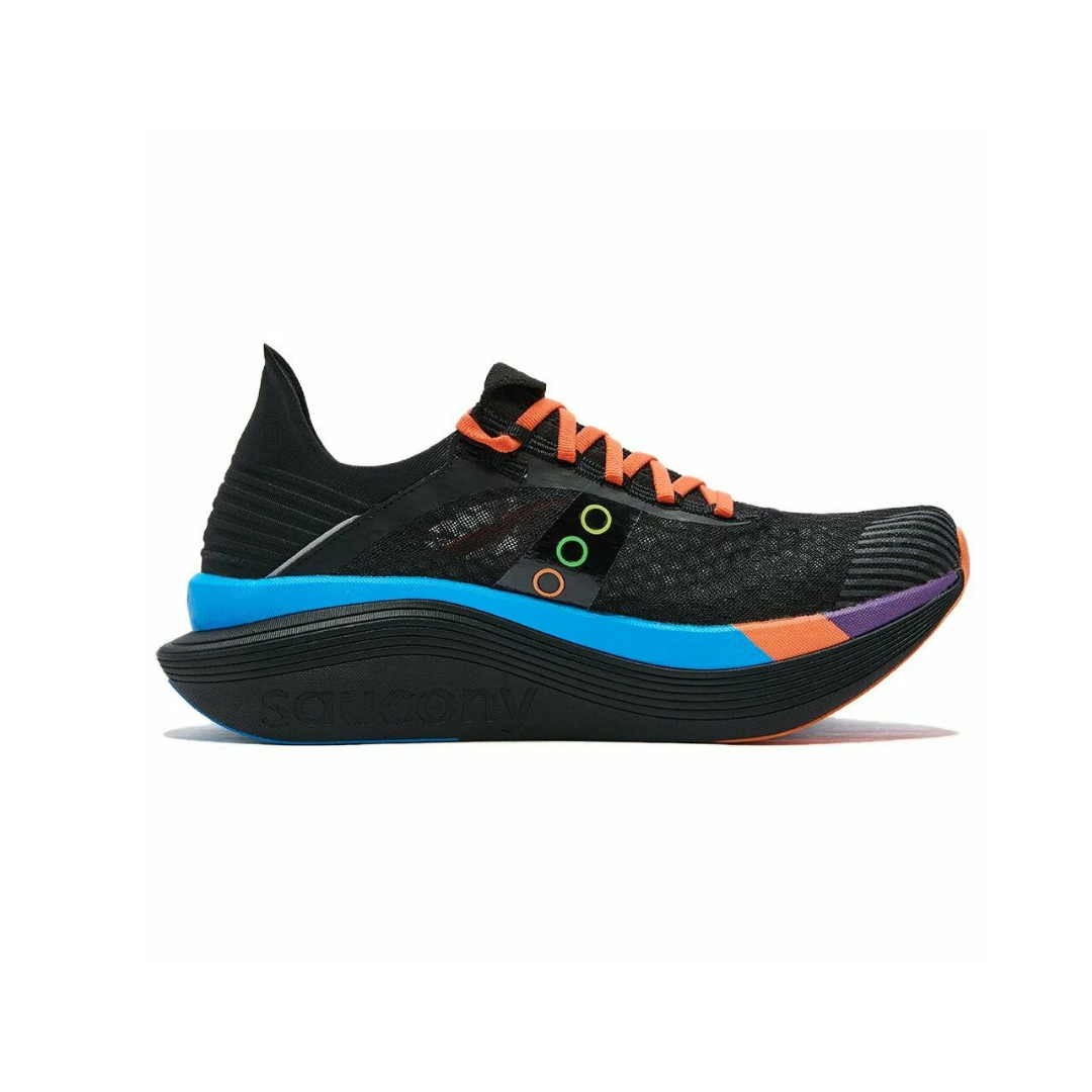Saucony - Saucony Unisex's Endorphin Elite 2 Road Running Shoes (Black/ Vizi) - Cam2