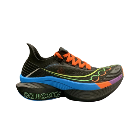 Saucony - Saucony Unisex's Endorphin Elite 2 Road Running Shoes (Black/ Vizi) - Cam2