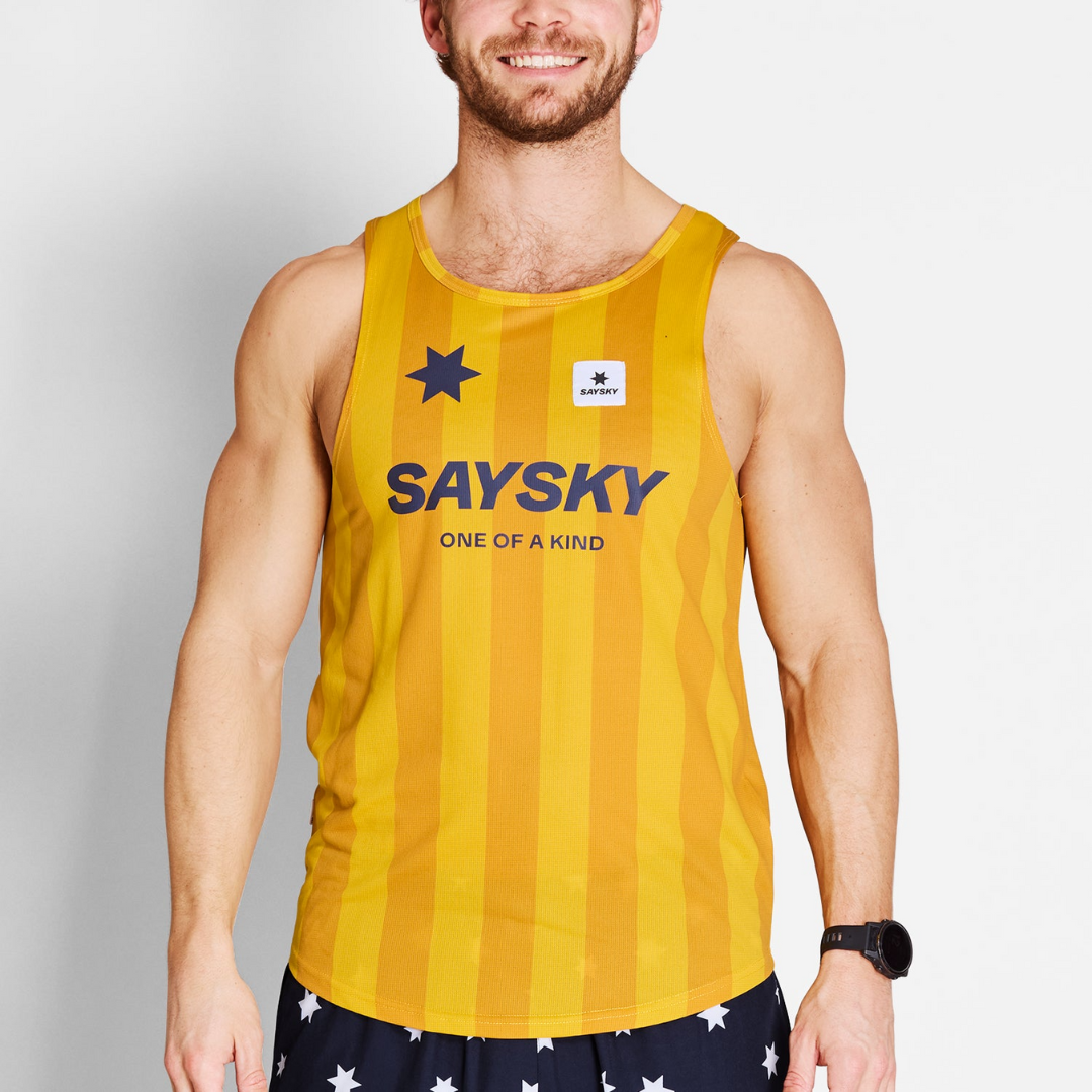 SAYSKY - SAYSKY Men's Stripe Combat Singlet - Cam2