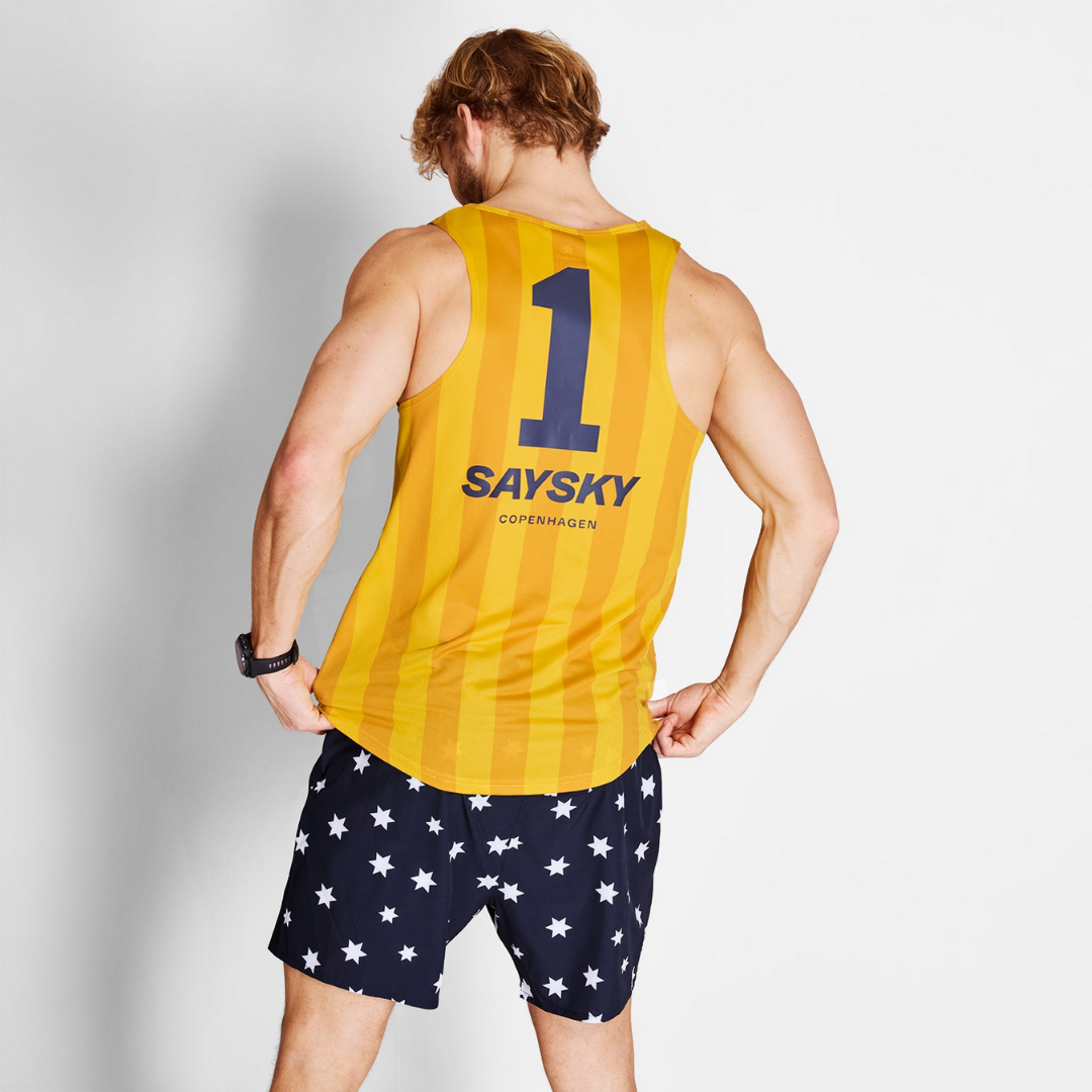 SAYSKY - SAYSKY Men's Stripe Combat Singlet - Cam2