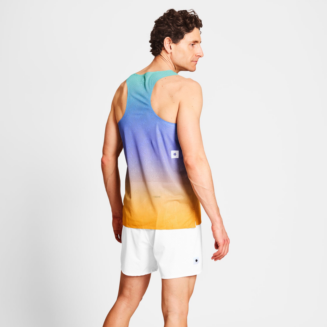 SAYSKY - SAYSKY Men's Drip Dye Flow Air Singlet - Cam2