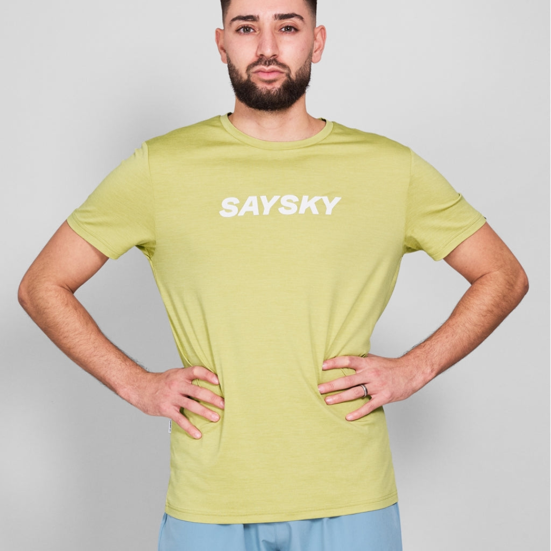 SAYSKY - SAYSKY Men's Logo Pace T-Shirt - Cam2