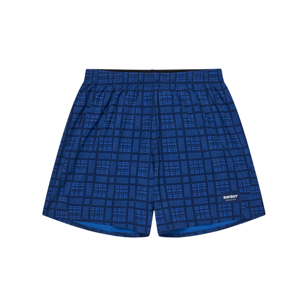 SAYSKY Men's Checker Pace Shorts 5"