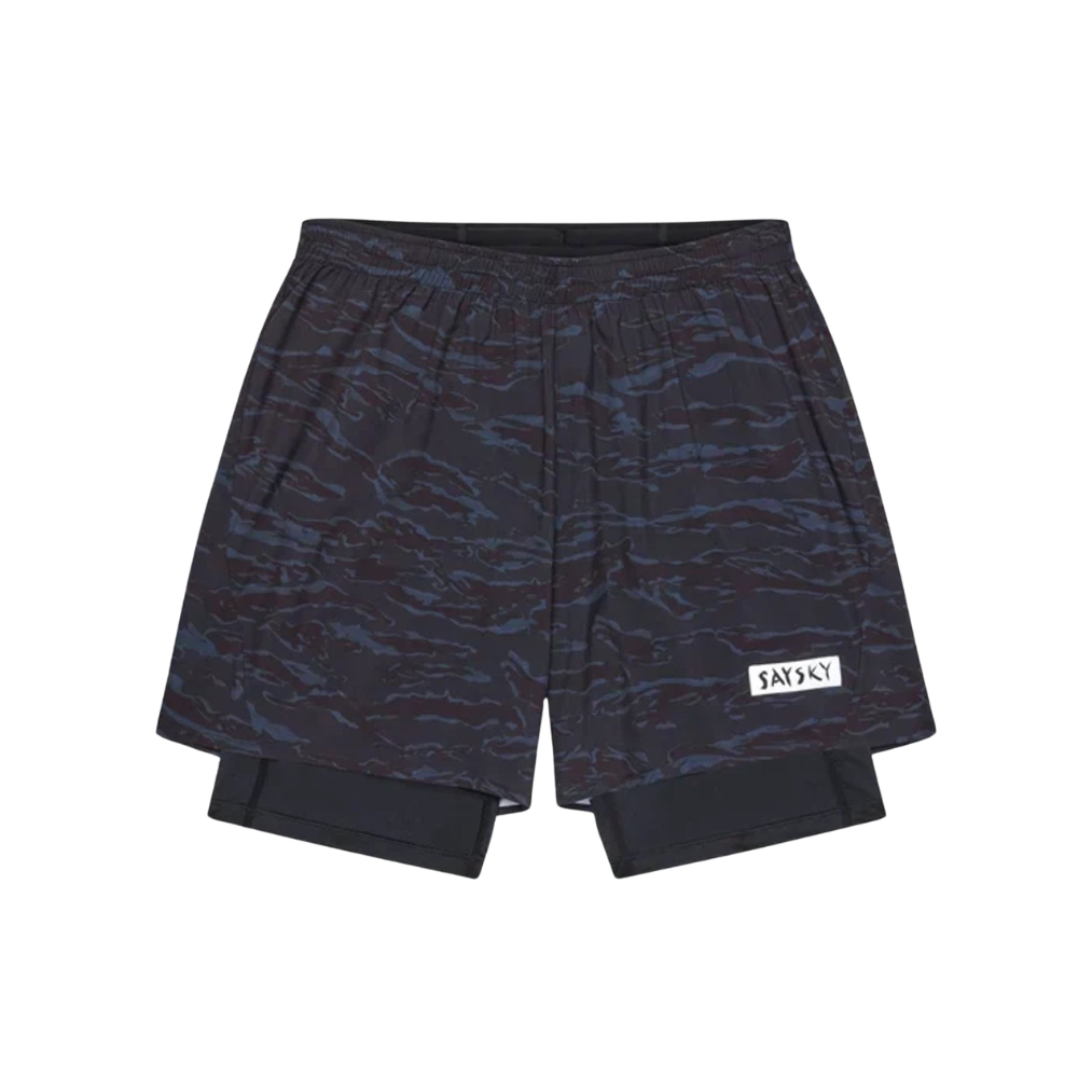 SAYSKY Men's Tiger Pace 2 in 1 Shorts 5"