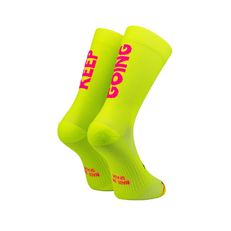 Sporcks - Sporcks Keep Going Yellow Running Socks - Cam2