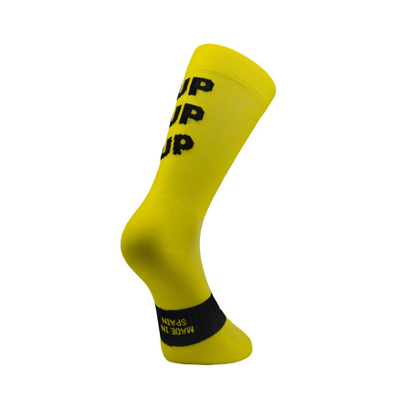 Sporcks - Sporcks Up Up Up Yellow Cycling Socks - Cam2