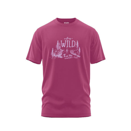 ARTY:ACTIVE Unisex's T-shirt Stay Wild (Pink) - Cam2